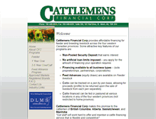 Tablet Screenshot of cattlefinance.com